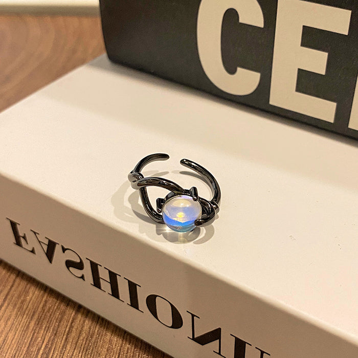 Wholesale Personalized dual tone ring, niche index finger ring