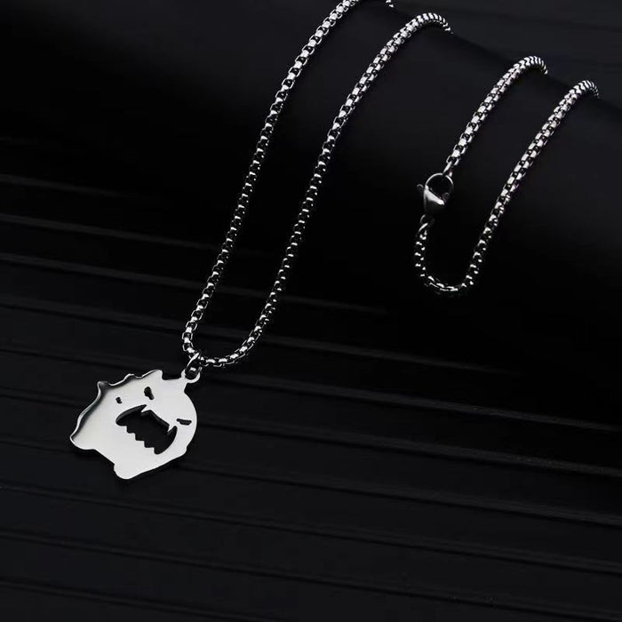 Wholesale Personalized Children's Stainless Steel Necklace JDC-NE-YSJZ008