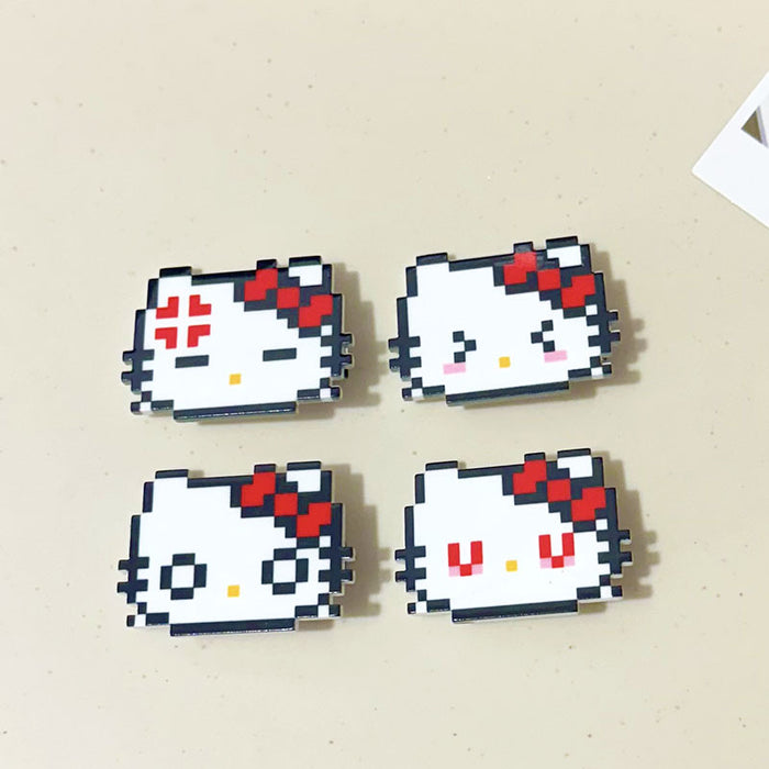 Wholesale Cute pixelated cat hair clip