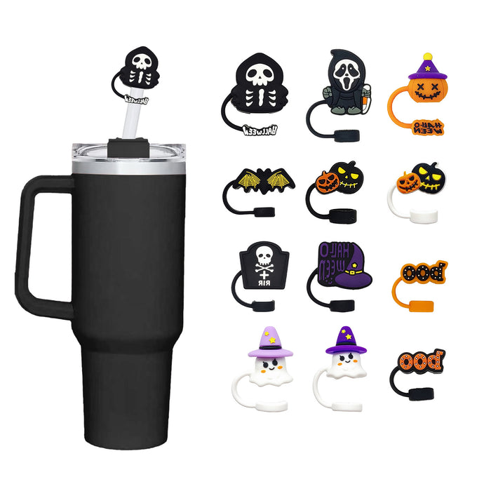 Wholesale Food Grade Silicone Straw Lid Dust Cover  Straw Cap Straw Cover