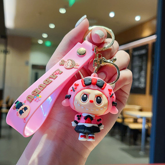 Wholesale Cartoon Keychain  Strawberry Bear Car Keychain