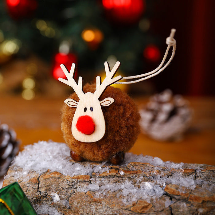 Wholesale Christmas Decoration Pendant Wool Felt Deer Pendant Christmas Tree Pendant Accessories Gift
