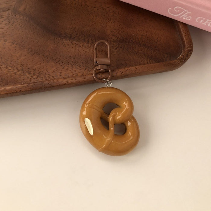 Wholesale Bagel Bread Pendant Cute Bag Decoration Pendant Versatile School Bag Keychain