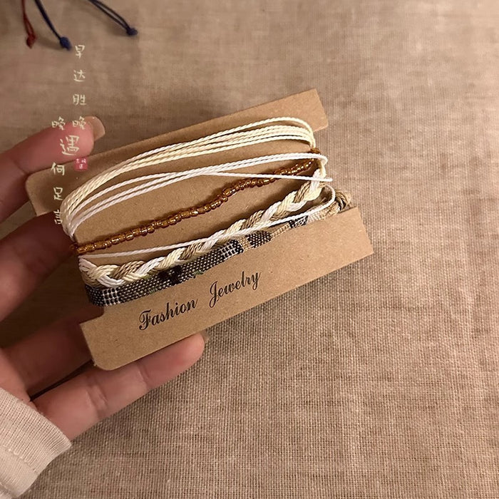Wholesale Woven rope bracelet for women, hand rope for students, layered bracelet accessories