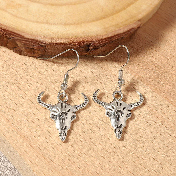 Wholesale Western Cowboy Style Antique Silver Design Pony Calf Ear