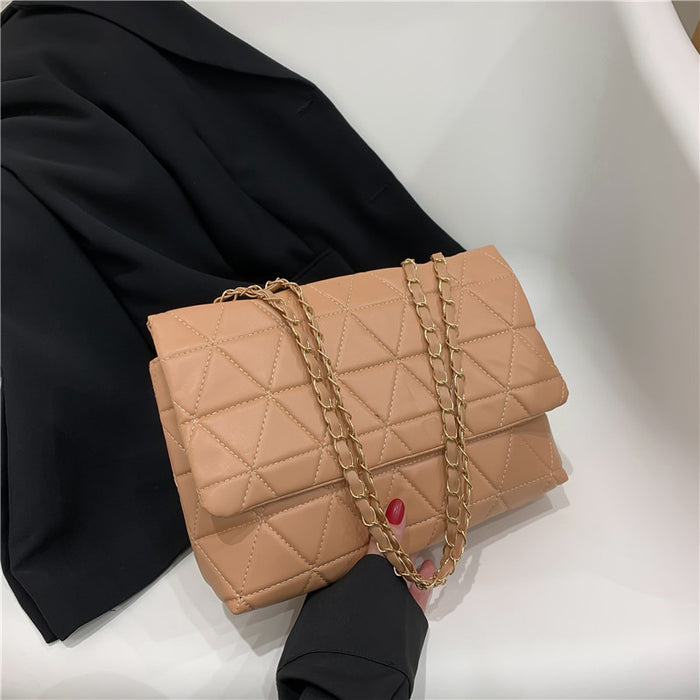 Wholesale Trendy Diamond Shoulder Bag Pu Leather Chain Bag JDC-SD-PuHui004