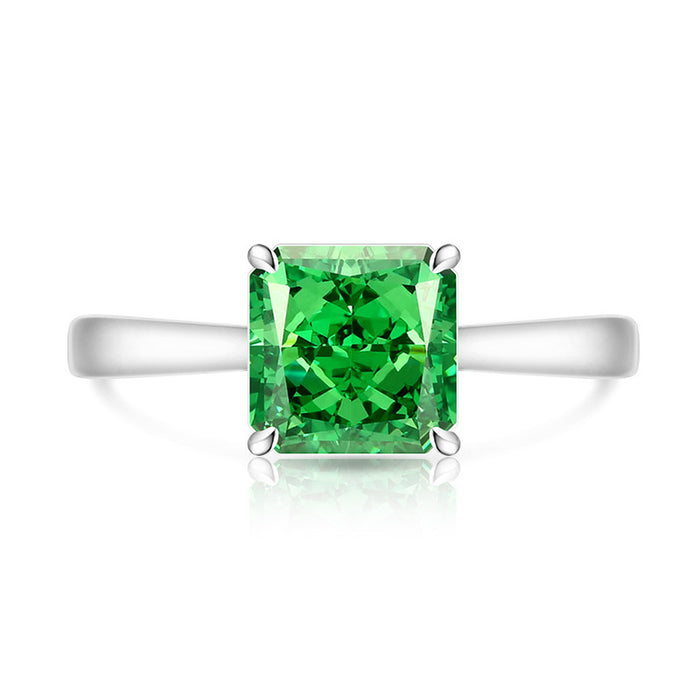 Wholesale Geometric High Carbon Diamond Ring Real Gold Plated Fashion Jewelry Accessory for Women Boutique Resale