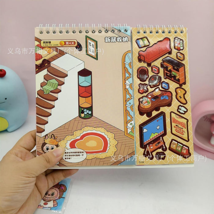 Wholesale Cute cartoon sticker set for a level-based game.