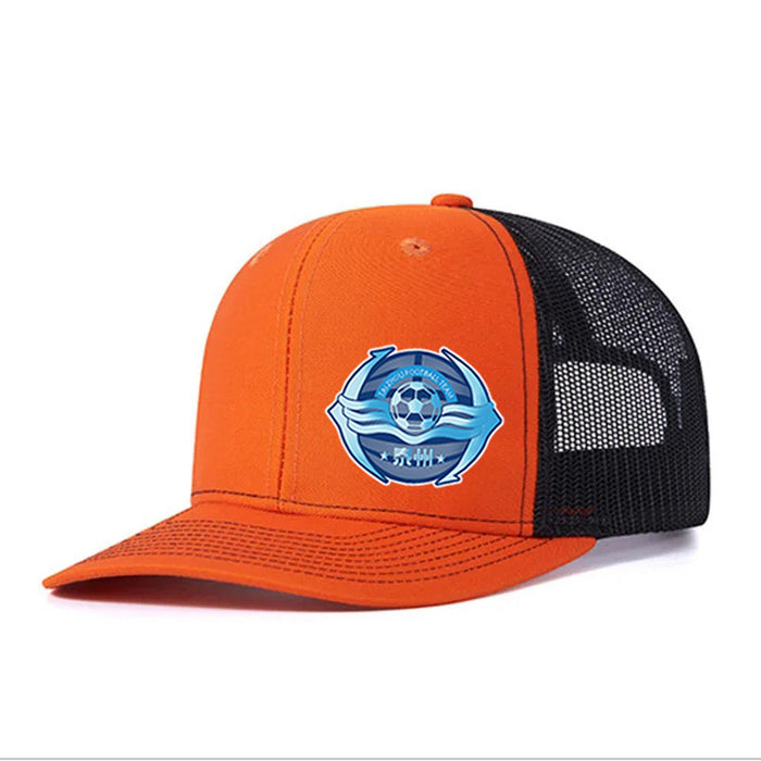 Wholesale football logo hat adult sports leisure mesh hat summer sun protection breathable