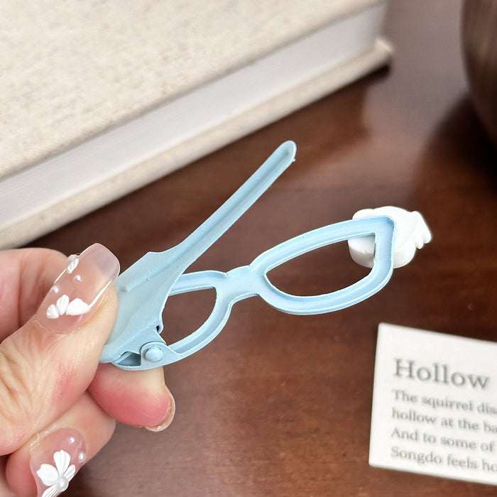 Wholesale Spring and Summer New Cartoon Sweet Glasses Hairpin Hair Accessories Girl's Hairpin Cute KT Bangs Clip Side Clip Hairpin Hair Accessories