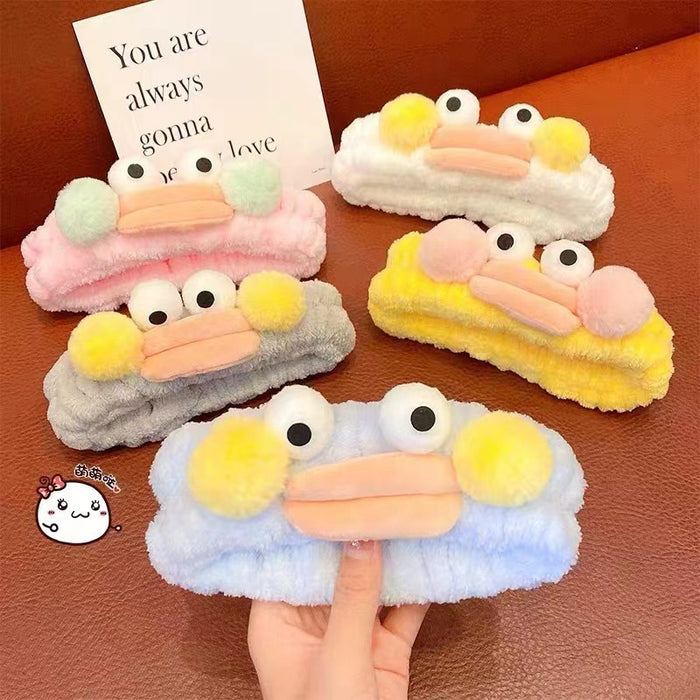 Wholesale Cute and funny sausage lips cartoon face wash headband