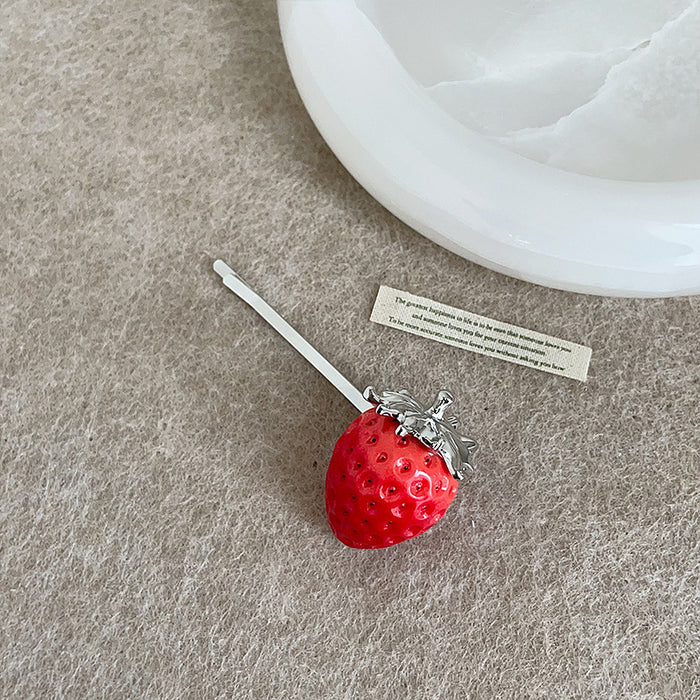 Wholesale Cute Red Realistic Strawberry long Necklace/Earrings