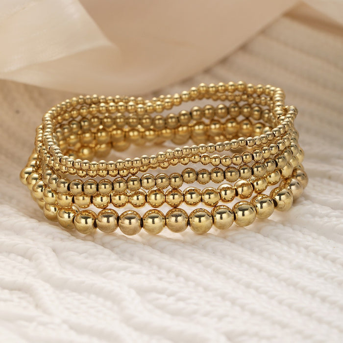 Wholesale CCB round pearl bow bracelet