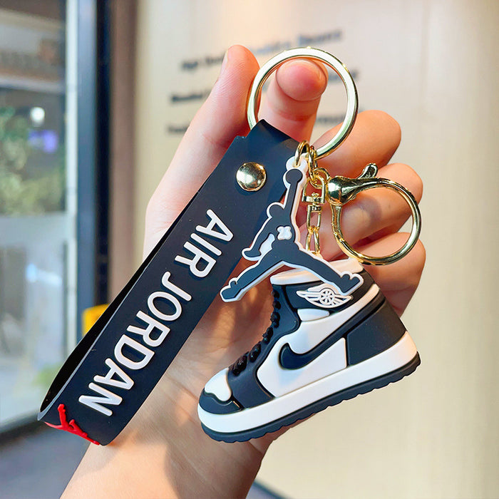 Wholesale Cartoon 3D Basketball Shoes Silicone Doll Keychain JDC-KC-MZL002