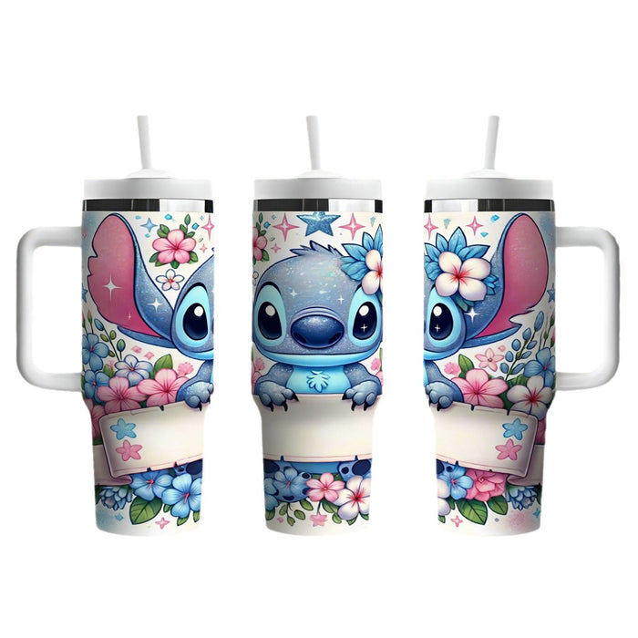 Wholesale Tumbler Cute Cartoon Pattern 40OZ Stainless Steel Car Ice Bullies Cup
