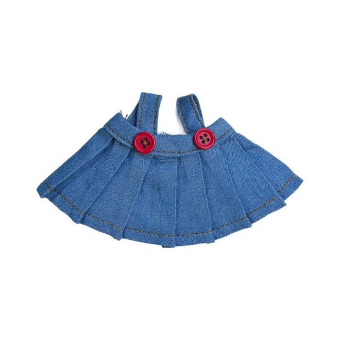 Wholesale 17cm  Doll Clothing Replacement Plush Doll Cowboy Pleated Skirt Cotton Doll Dress up