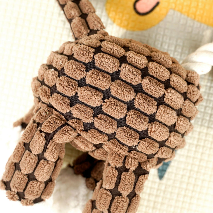 Wholesale Pet Dog Cotton Rope Molar Bite Resistant Cat Toy Plush Sound Interactive Cat Toy Dog Products