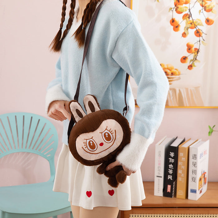 Wholesale Plush Bag Cartoon Children' s Coin Purse  Cute Bunny Doll Crossbody Shoulder Bag