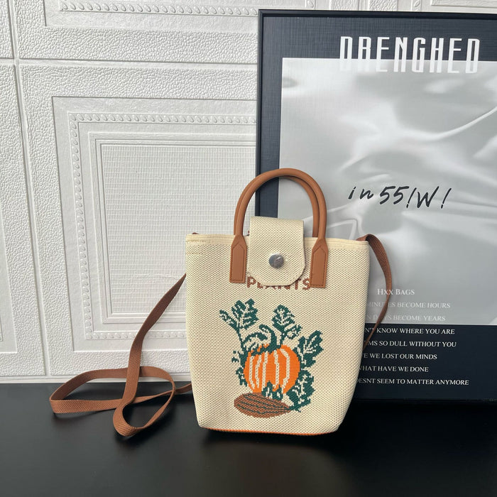 Wholesale Mobile Phone Bag Versatile,  Cute Cartoon Knitted Handbag,  Coin Purse,  Urban Minimalist Style