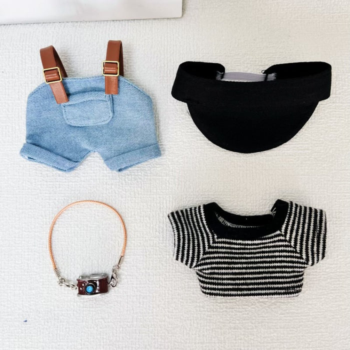 Wholesale Sweatshirt and overalls suit clothing set dress-up baby clothes