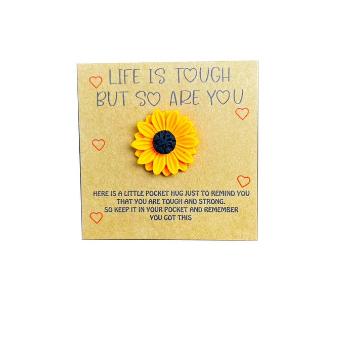 Wholesale English plant sunflower pocket Decorations hug card