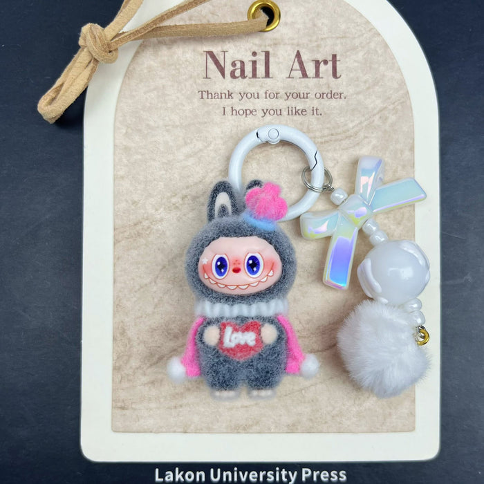 Wholesale Flocked King Figurine Keychain