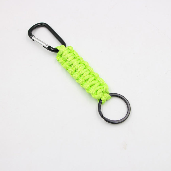 Wholesale hand woven mountaineering nylon parachute cord key chain JDC-KC-Zuge051