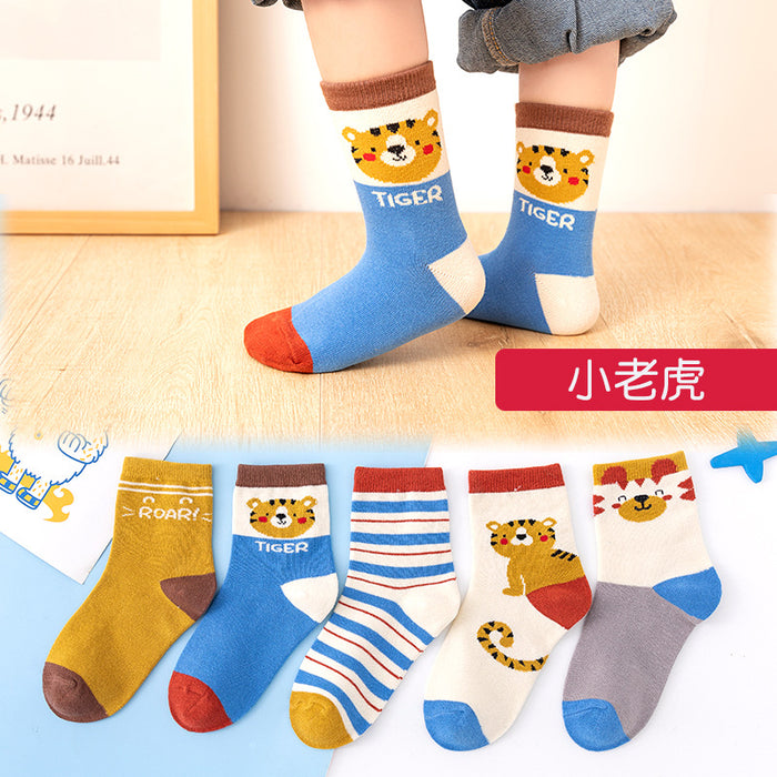 Wholesale 5pcs children' s socks baby sports socks large children' s stockings