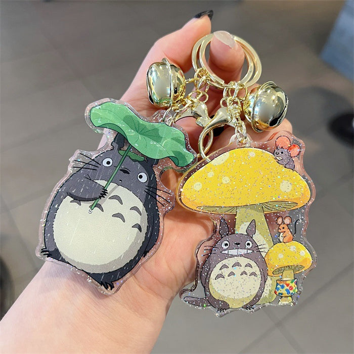 Wholesale 5 PCS Cute Cartoon Double-Sided Acrylic Keychains with Glitter