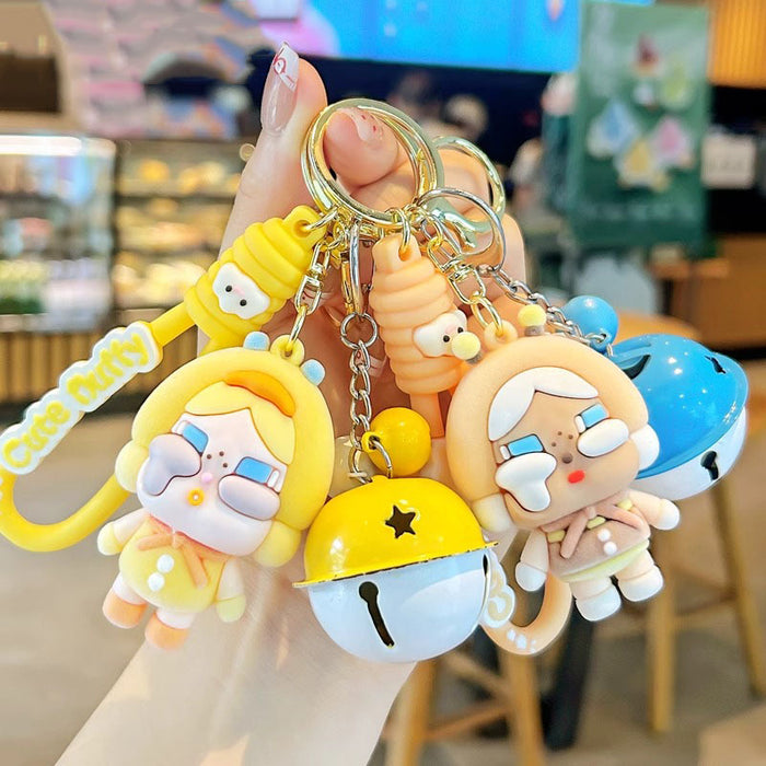 Wholesale Flocking Crying Baby Keychain Crying Girl Doll