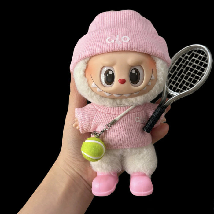 Wholesale First,  Second and Third Generation  Doll Clothes Knitted Alo Same Style  Tennis Glasses Sports Suit Sitting Party