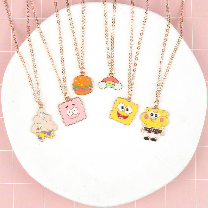 Wholesale Children Cartoon Alloy Pendant Necklace JDC-NE-FuYu007