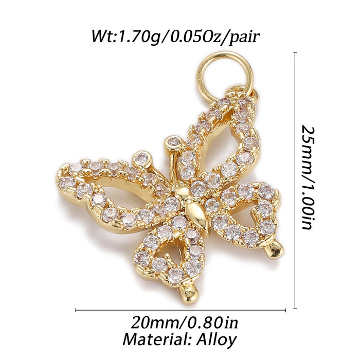 Wholesale Leopard Butterfly Hummingbird Squirrel Elephant Giraffe Pendant JDC-PT-YJ001