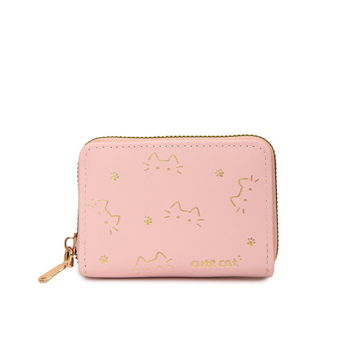 Wholesale Cute Cat-Themed Card Holder Coin Purse Wallet