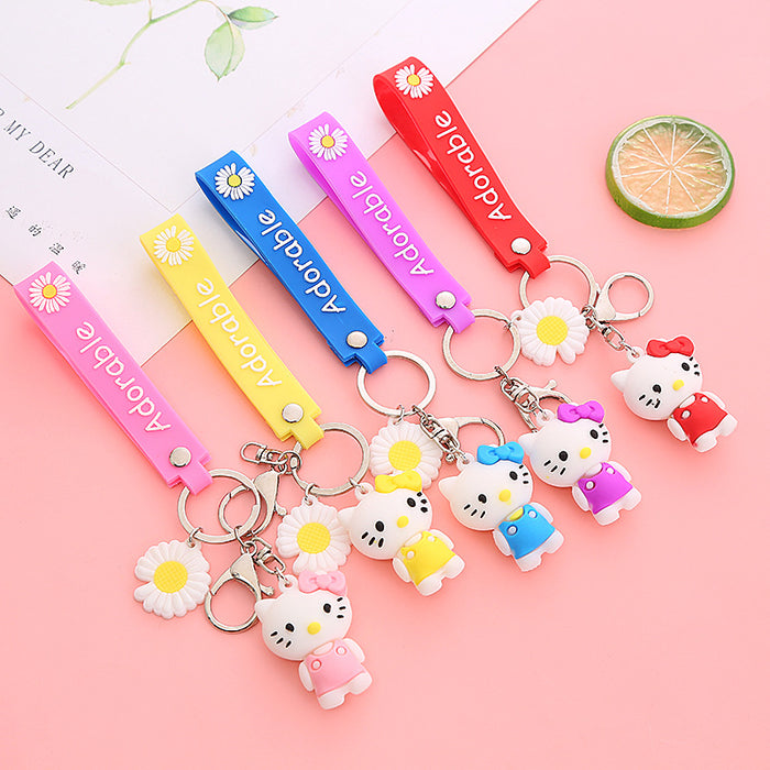 Wholesale Cute Cartoon Soft Rubber Doll Keychain JDC-KC-BoYue006