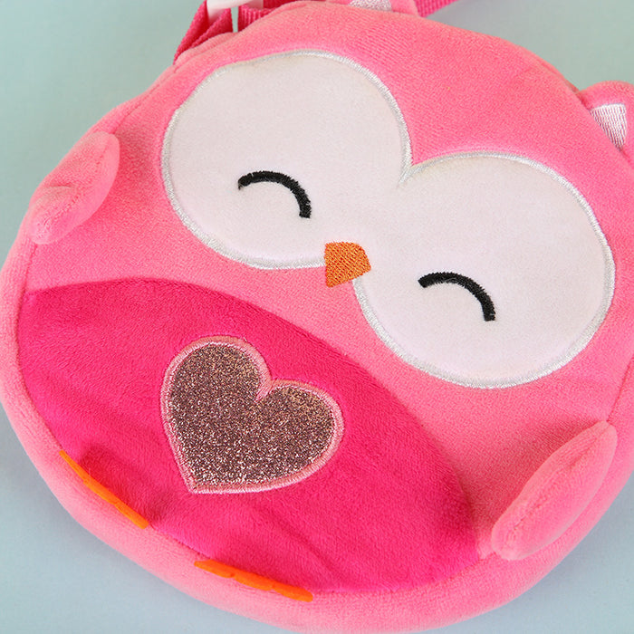 Wholesale Owl Children' s Cartoon Cute Plush Small Shoulder Bag