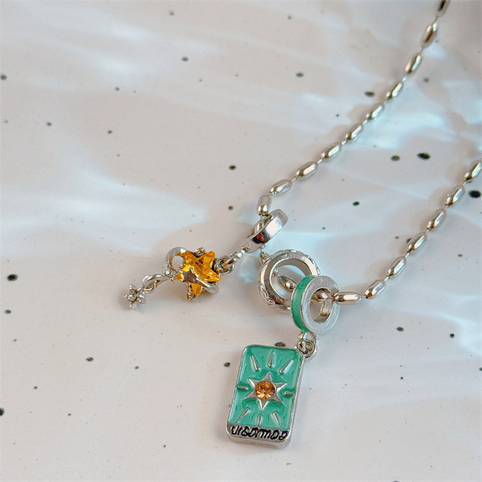 Wholesale Tarot Star and Hermit Necklace