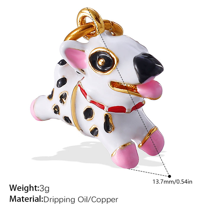 Wholesale Cartoon Cute Stereo Elephant Puppy Oil Dripping Pendant Decorative Accessories Mobile Phone Pendant