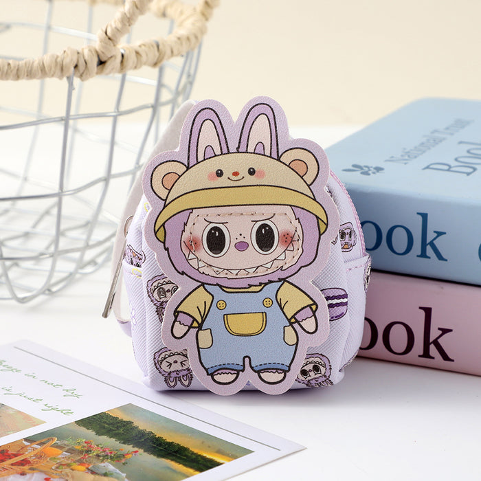 Wholesale New Cute and Fashionable Baby Wallet Keychain Cartoon Doll Keybag Earphone Storage Bag