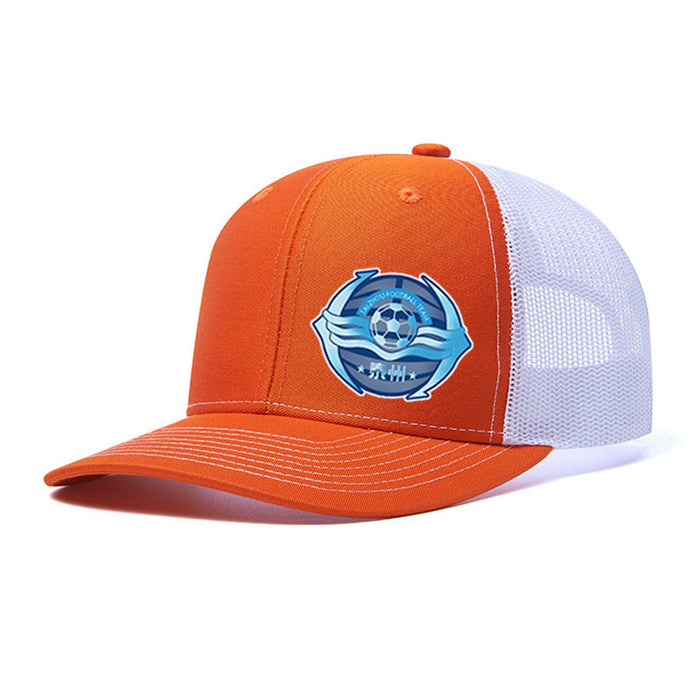 Wholesale football logo hat adult sports leisure mesh hat summer sun protection breathable