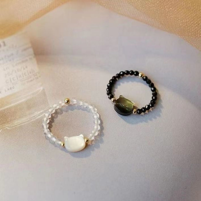 Wholesale Cat ring niche high-end beauty girl