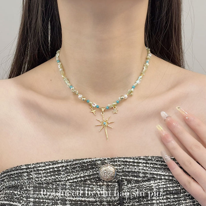 Wholesale Beaded stacking necklace Bohemian clavicle chain accessories