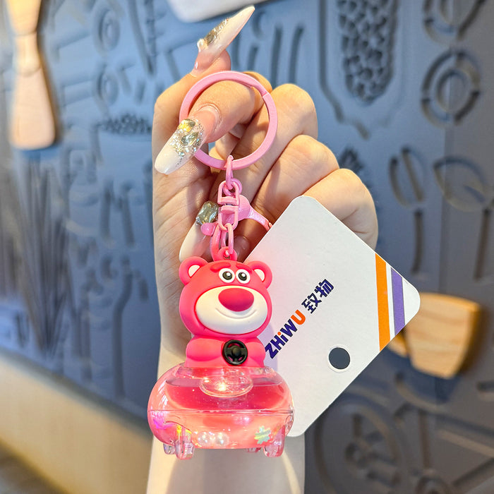 Wholesale PVC Oil Filled Cartoon Doll Keychain JDC-KC-MengXu007