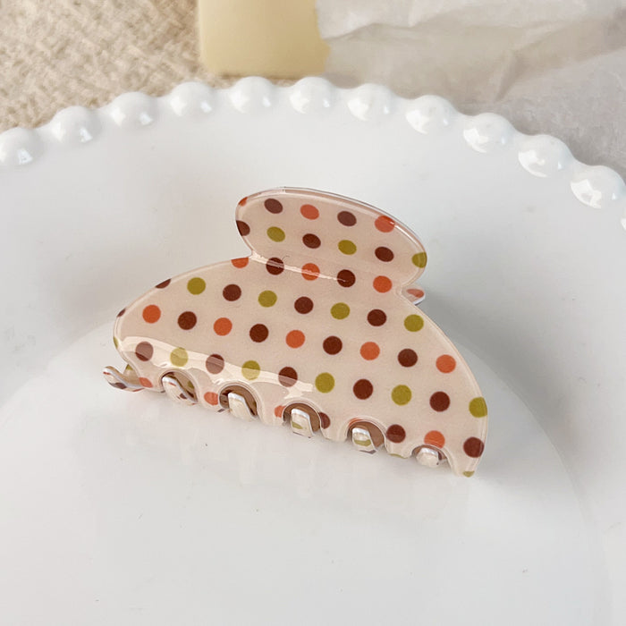 Wholesale PVC Plaid Claw Hair Clip - Retro Fashion Accessory