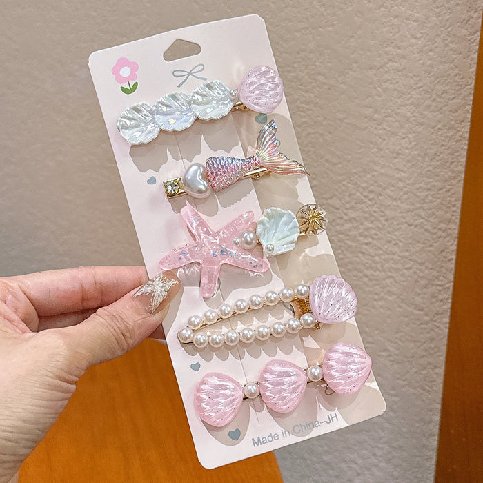 Wholesale Ocean Series Resin Hairpin Set JDC-HC-HaiYi005