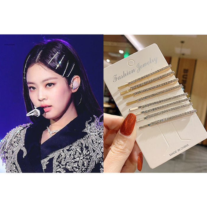 Wholesale hairpin clip flash Diamond side clip bangs girl hairpin