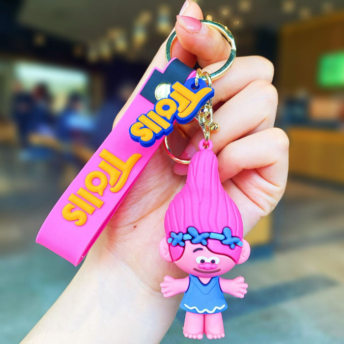 Wholesale Silicone Cartoon Doll Keychain JDC-KC-MingT113