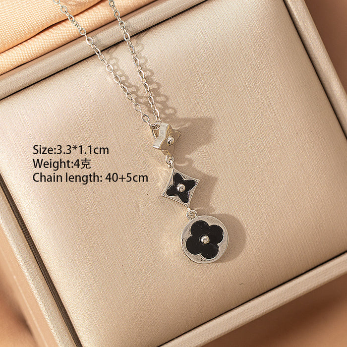 Wholesale Women's Four-Leaf Clover choker necklace Earrings Bracelet Set