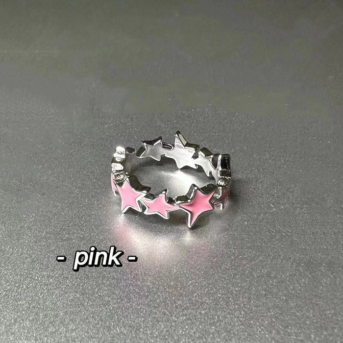 Wholesale Multi colored finger ring with simple and versatile options