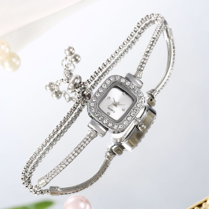 Wholesale Diamond Inlaid Square Adjustable Watch JDC-WH-Tair003